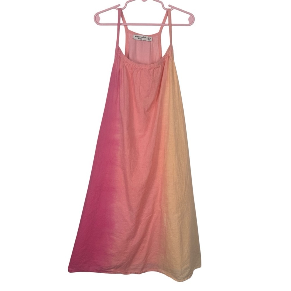 Abercrombie Kids Ombre Sunset Cotton Tank Dress, Size 15/16